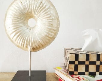 Capiz Shell Table Lamp, Medium Classic Bedside Lampshade, Sea Shell Lamp Shade for Coastal Decor, Capiz Shell Chandelier