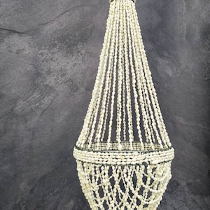 Broken White Sea Shells Chandelier, Boho Shells Lamp Shades