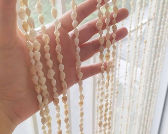 Broken White Boho Shell Curtains, Classic Shell Door Curtains, Beaded  Shells Curtain Doorway, Sea Shells Garland, Classic Boho Wedding Decor