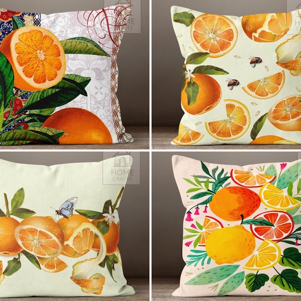 Orange Couch Pillow Ideas