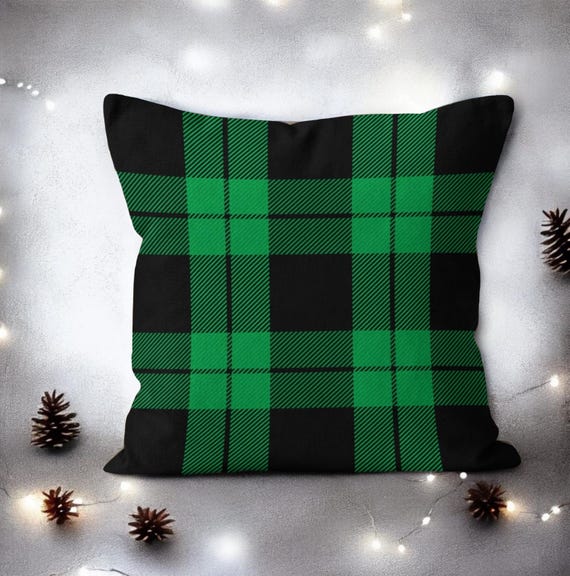 RABUSOFA Weihnachtskissenbezüge Grün Kissenbezug 50x50 2er