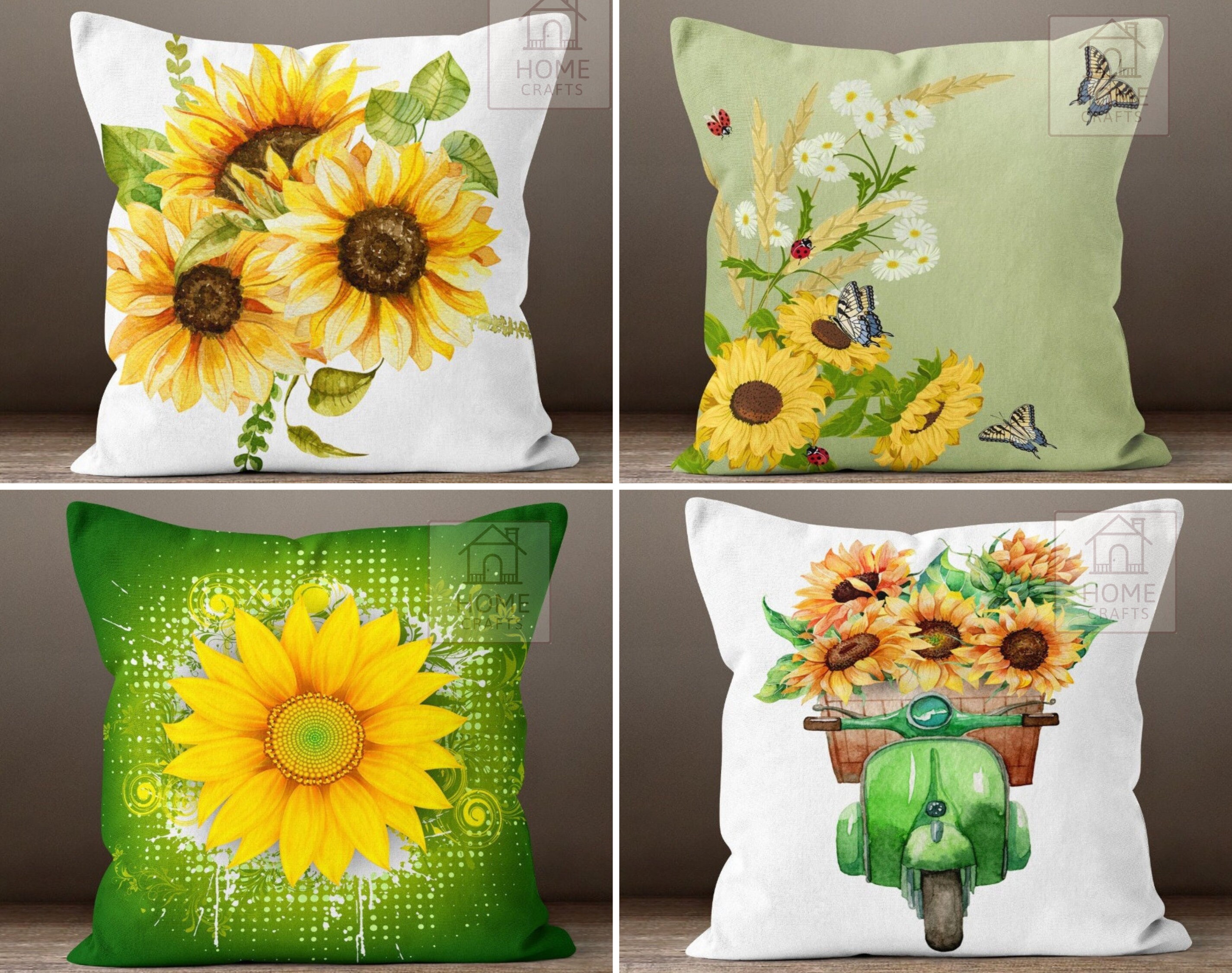 Almohadones de girasol hotsell