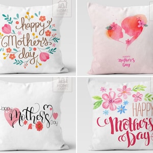 Bonitas fundas de almohada rosas para mamá, fundas de cojín para el Día de la Madre, fundas decorativas para almohadas, regalos para el Día de la Madre, regalos para mamá, regalo para mamá