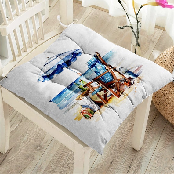 Coastal chair pads sale