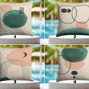 WATER-RESISTANT Minimalist Pillowcases, Modern Art Pillow Sham, Waterproof Geometric Pillow, Outdoor Contemporary Cushion Case, House Gift