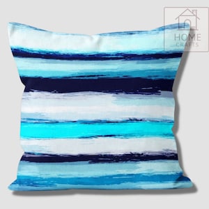 Aqua Toss Pillow Covers, Water Blister Outdoor Pillow Case, Decorative Marine Pillow Shams, Turquoise Pillow, Beach House Gift, Coastal Deco Pattern #9