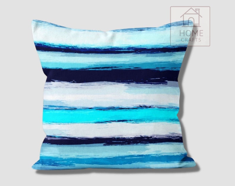 Aqua Toss Pillow Covers, Water Blister Outdoor Pillow Case, Decorative Marine Pillow Shams, Turquoise Pillow, Beach House Gift, Coastal Deco Pattern #9