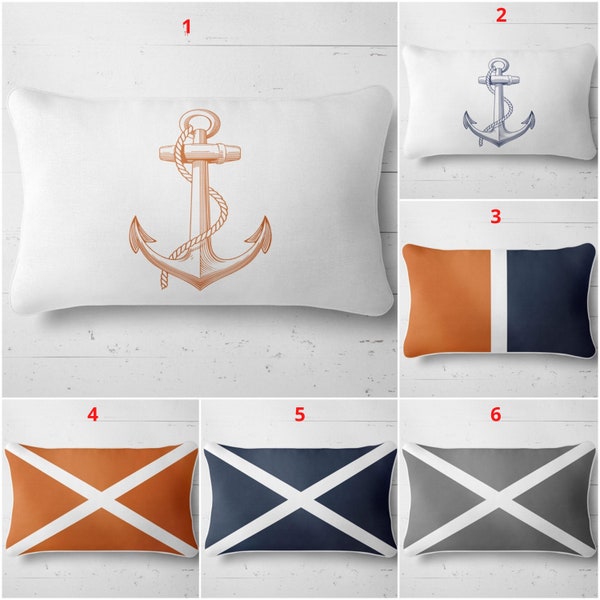 Anchor Pillows Etsy