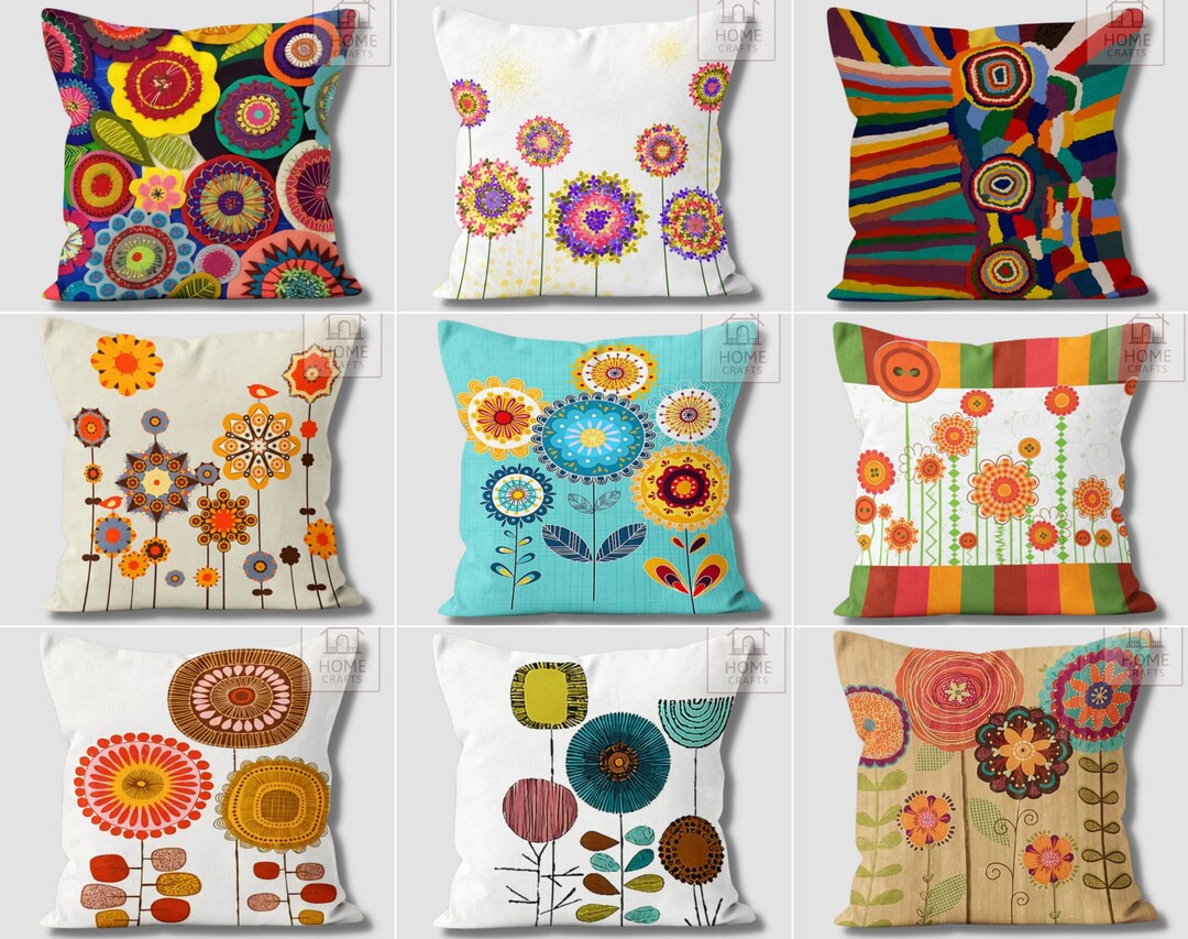 Stunning Flower Pillow Cases, Magical Pillow Cover, Abstract Cushion