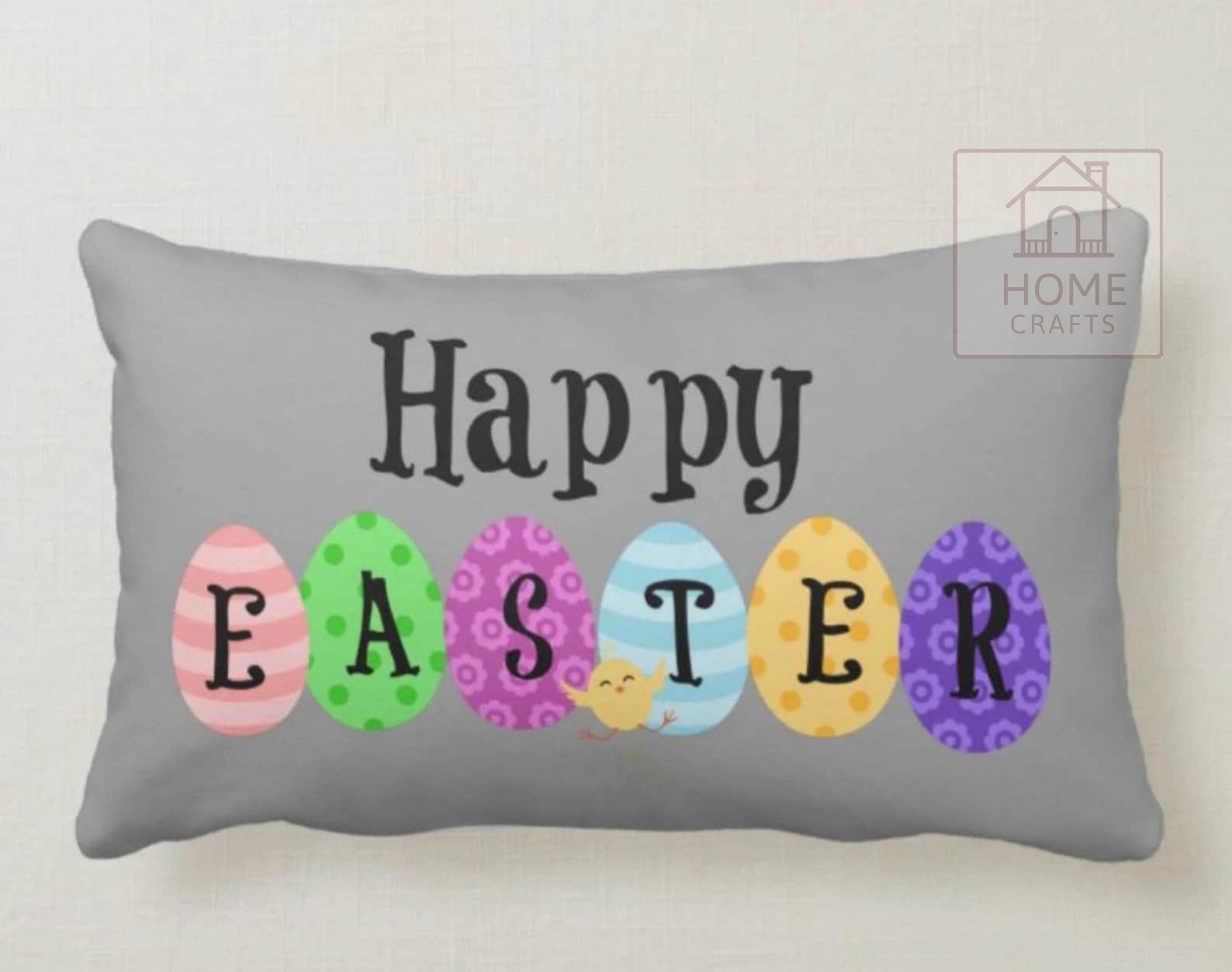 New Custom Easter Eggs Pillow Case Sofa Cushion Cover for Home