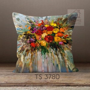 Stunning Colorful Floral Pillow Cases, Magical Pillow Covers, Summer Cushions, Decorative Pillow with Different Size Options, Home Fashions Pattern #4