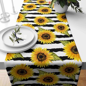 Sunflower Table Runner, Helianthus Table Runner, Summer Home Decor ...