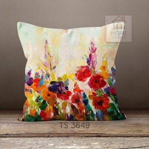 Stunning Colorful Floral Pillow Cases, Magical Pillow Covers, Summer Cushions, Decorative Pillow with Different Size Options, Home Fashions Pattern #6