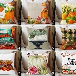Rustic Pumpkin Throw Pillow Cover, Fall Harvest Farmhouse Truck Decor