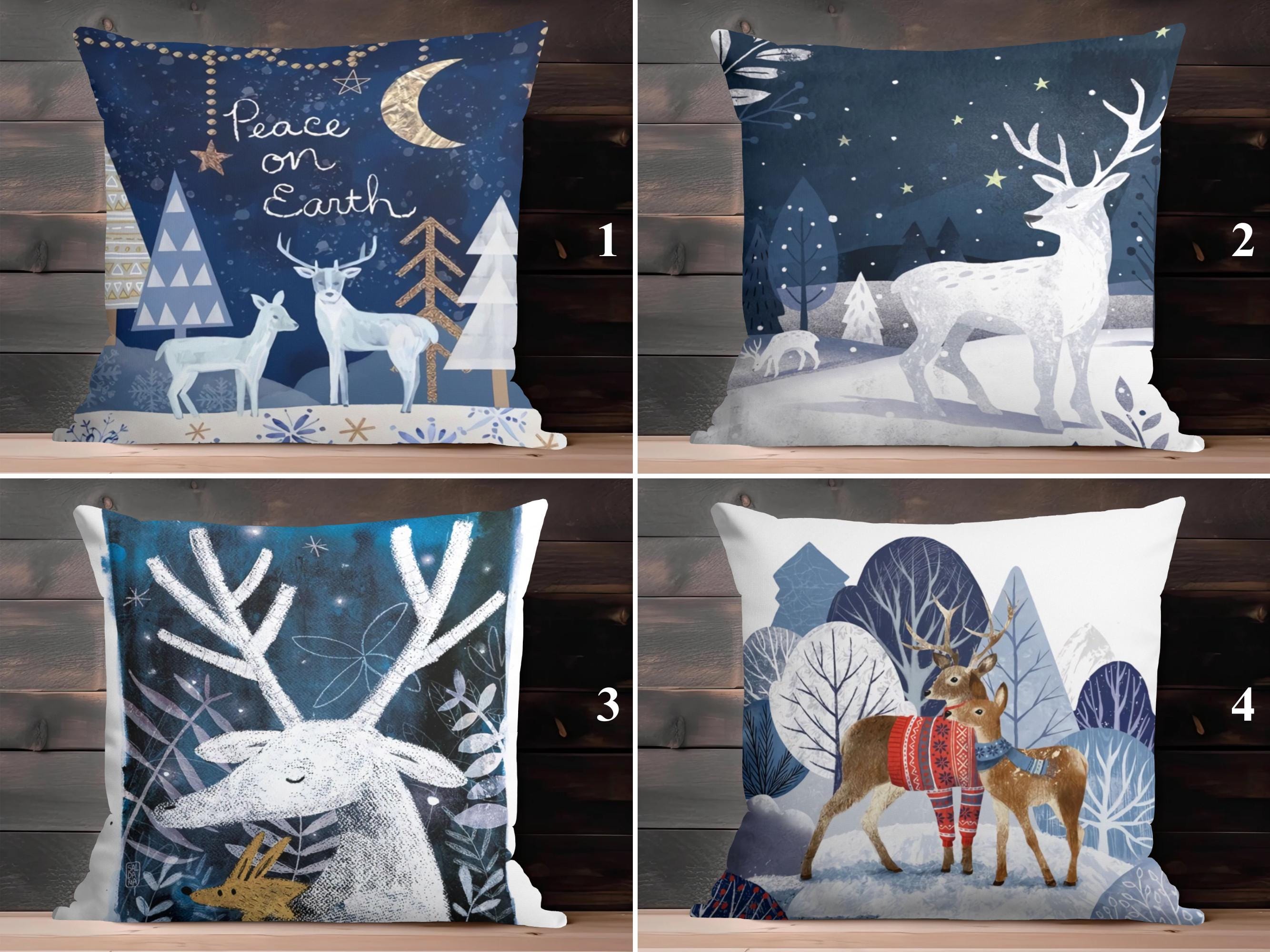 Throw pillow cases christmas hotsell
