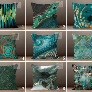 Kreative Abstrakte Kissenbezüge, Kissenbezug Geometrischer Stil, Boho Kissen, Dekorativer Kissenbezug, Moderne Kunst Dekokissen, Grünes Kissen