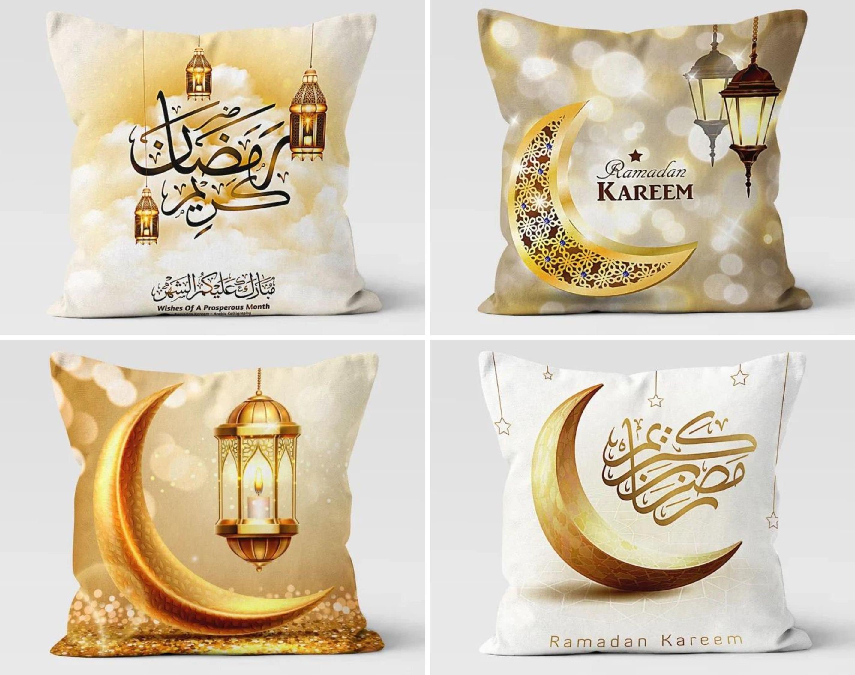 Housses de coussin Ramadan, Coussin islamique, Coussins Ramadan Kareem,  Dessus de coussin imprimé lettre arabe, Cadeau Ramadan Moubarak, Décoration  musulmane -  Canada