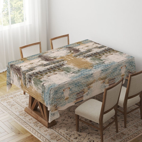 Abstract Tablecloth Etsy
