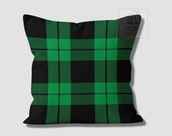 Red and green plaid best sale pillows