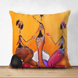 African Woman Pillow Covers Black Girl Cushion Cases - Etsy