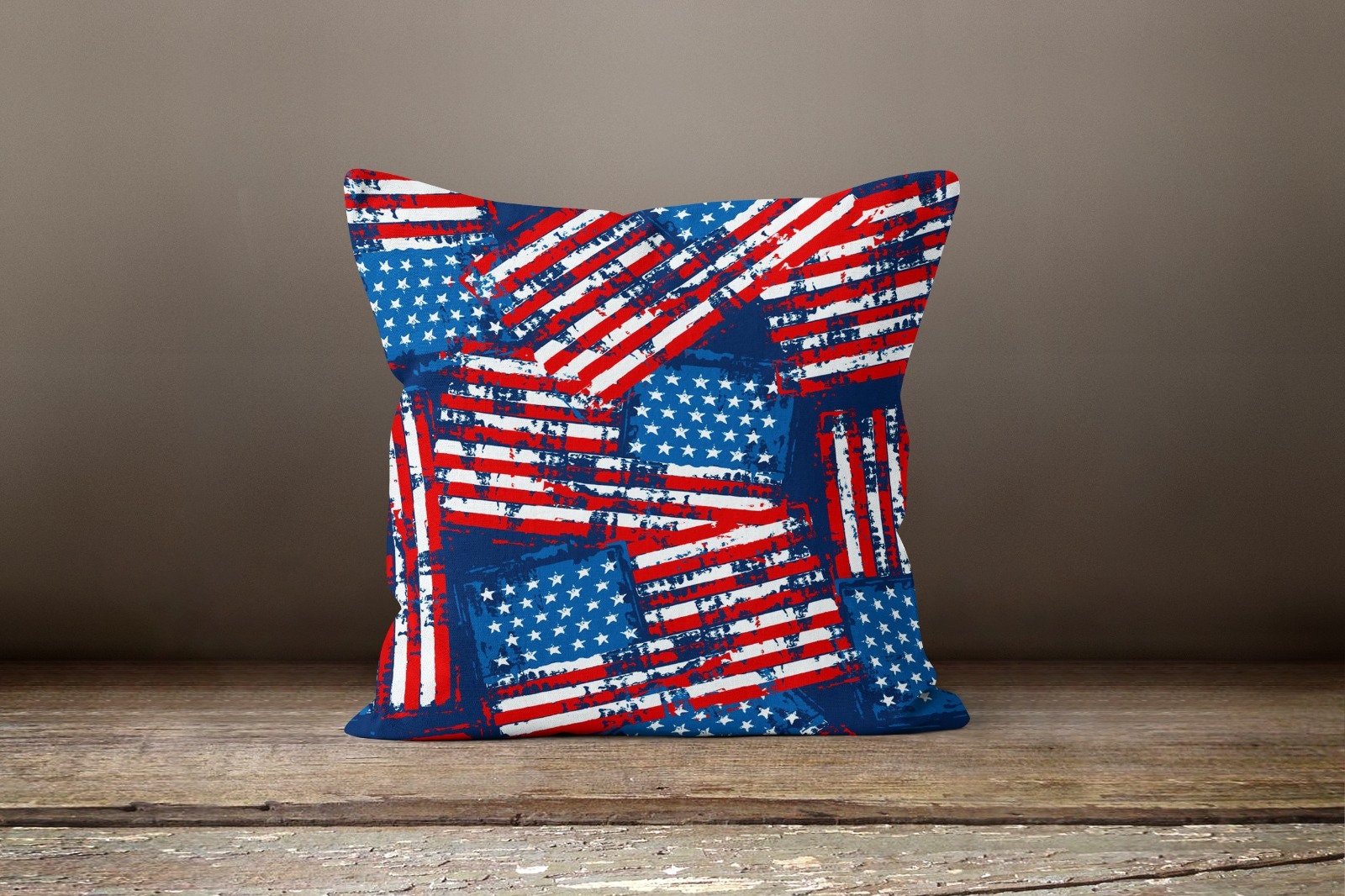American Flag Pillow Cover USA Flag Pillow Top Red Blue White Square Pillow Decorative Cushion Case US Flag Pillow US Flag Throw Pillow Etsy