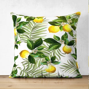Lemon Pillow Covers, Outdoor Patio Decor, Housewarming Gift Pattern #6