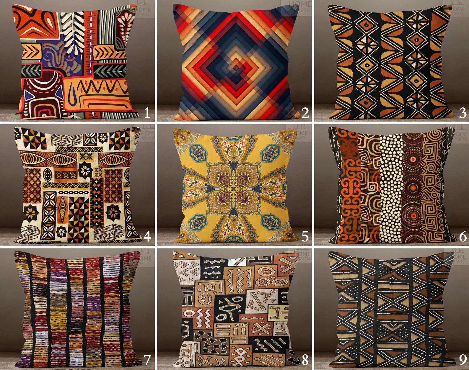 Ethnic Throw Pillow Etsy UK