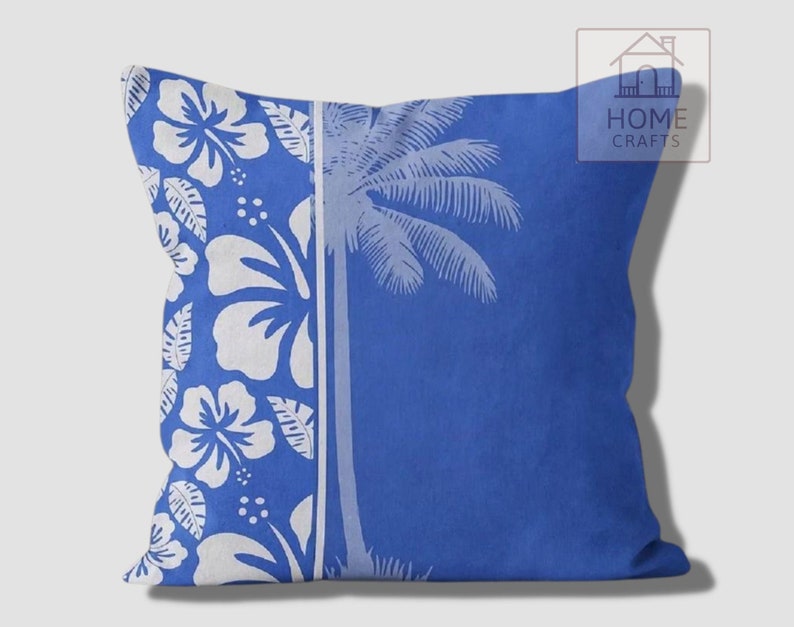 Tropical Leaves Pillow Cases Palm Tree Throw Pillows Patio Etsy