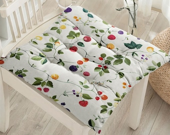 Sunflower Puffy Chair Pads, Modern Fluffy Porch Seat Cushion