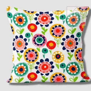 Magical Multicolored Flowers Pillow Shams, Colorful Pillow Cover, Motley Cushion Case, Stunning Pillow, Vibrant Bright Colorful Pillow Cases Pattern #5