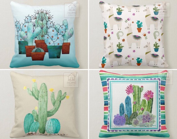 Cactus print cushion hotsell