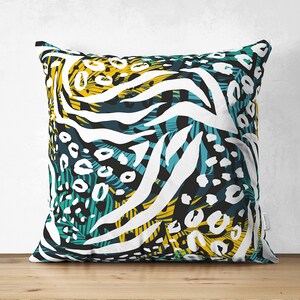 Palm Tree Pillow Shams, Tropical Blue Leaves Pillow Covers, Monstera Leaf Printing Sofa Cushion, Feather Decorative Pillow Case, Home Design Pattern #2