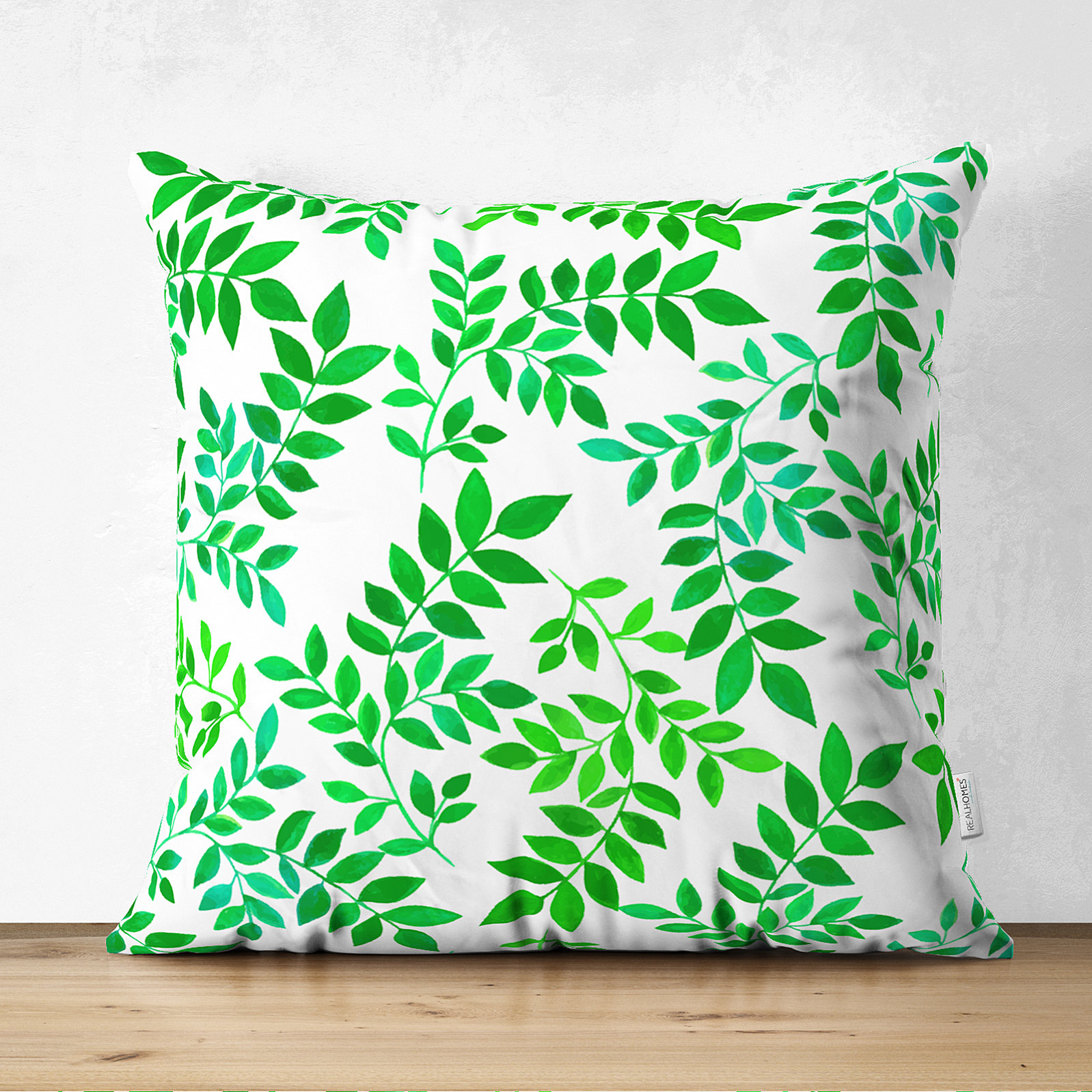 The HomeCentric Azul Cojin Funda, Paquete De 2, 50x50 Cm Seda Jacquard