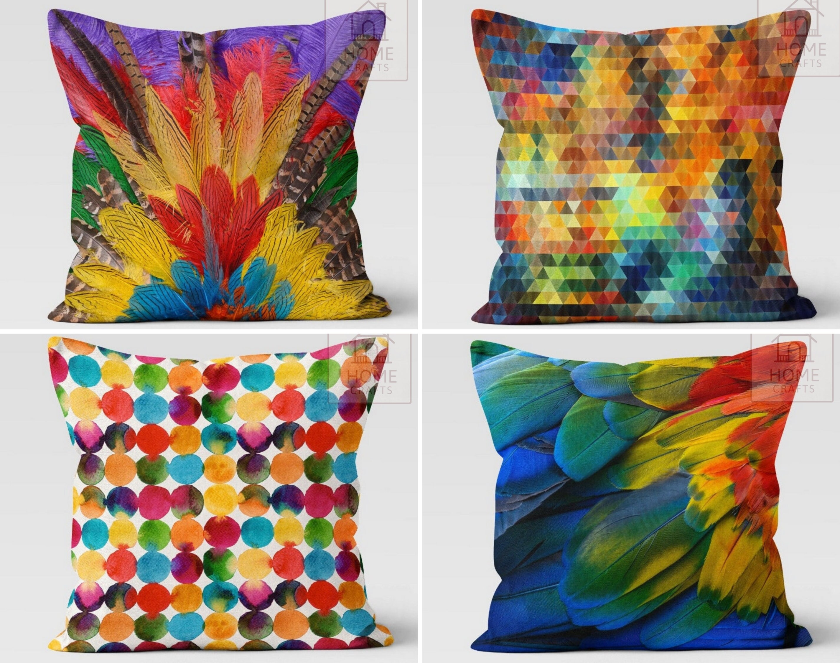 Colourful cheap throw pillows