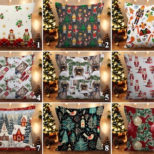 Tin Soldier Style Pillow Covers, Nutcracker Pillowcases, Christmas Globe Pillow Sham, Xmas Cushion Case, New Year Pillow Top, Festive Decor