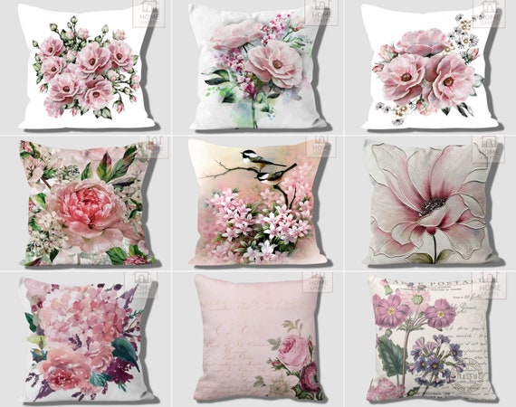  Home Brilliant Pink Pillow Covers 18x18 Set of 2 for