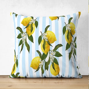 Lemon Pillow Covers, Outdoor Patio Decor, Housewarming Gift Pattern #8