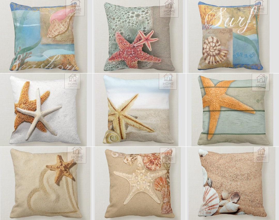 Starfish Beach Themed Pillow Cases Starfish Pillow Sham, Sea Life