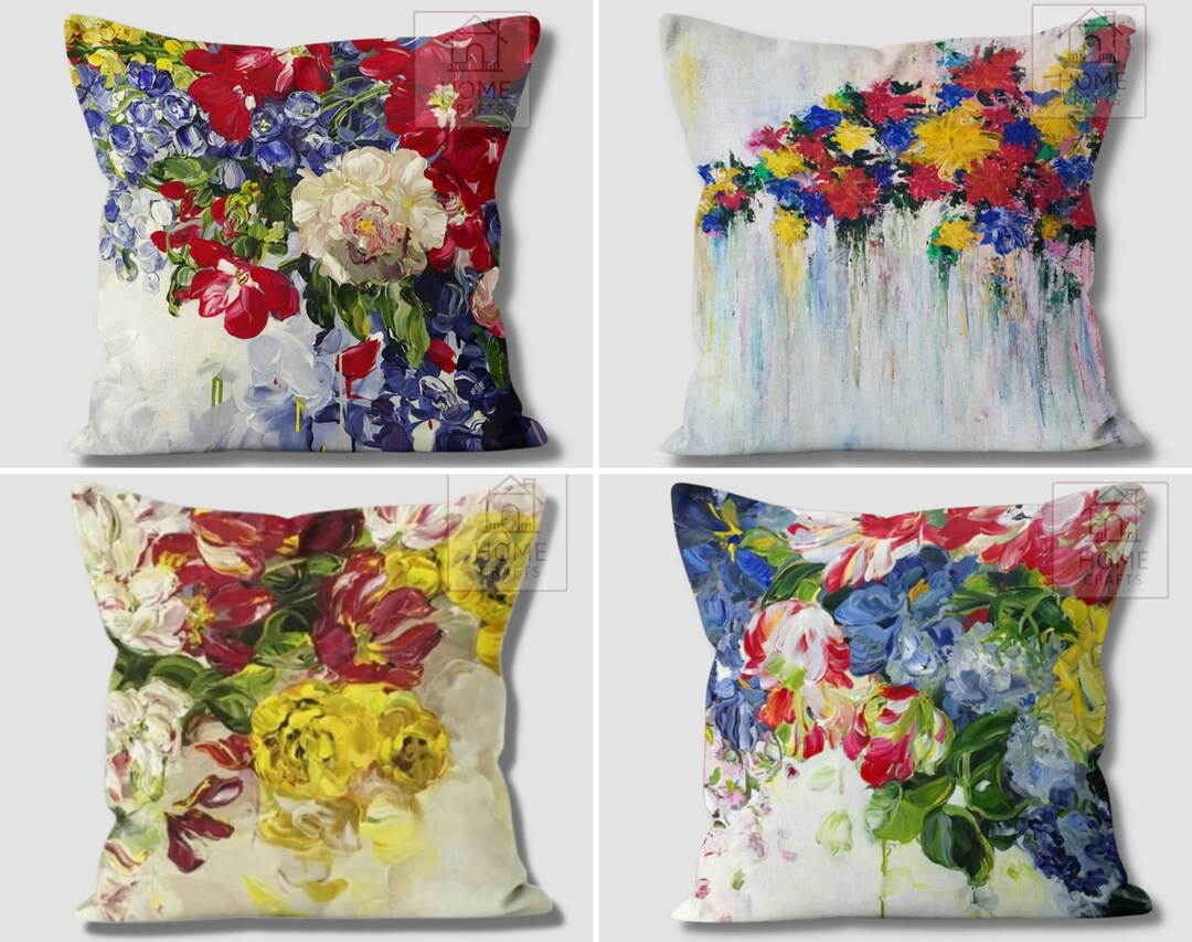 Stunning Yellow Floral Pillow Cases, Magical Pillow Covers, Summer