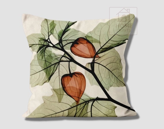 Oak Leaves & Acorn Throw Pillow Covers, Squirrel Decorative Pillow