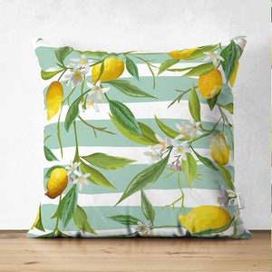 Lemon Pillow Covers, Outdoor Patio Decor, Housewarming Gift Pattern #4