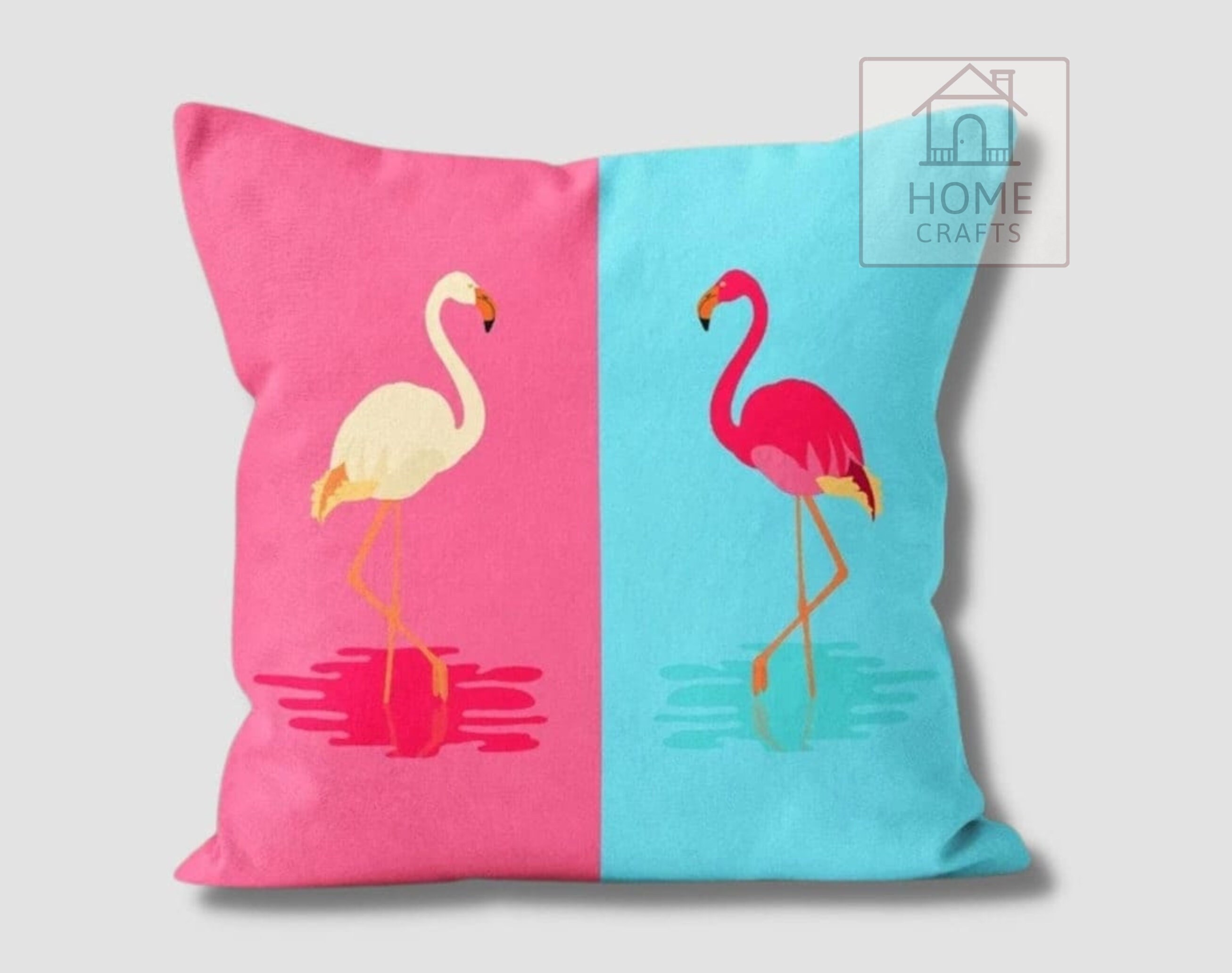 4 Pcs Flamingo Throw Pillow Covers Decorative Pink Bird Pillowcases Tropical Leaves Cushion Covers For Sofa Couch Summer Holiday Home Decor (Flamingo, 20\" X 20\" Pack Of 4