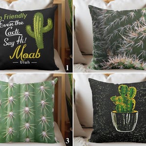 Fundas de almohada con estampado de cactus, fundas de almohada con plantas del desierto, diseño elegante para sofá, fundas de almohada únicas para patio, funda de cojín para exterior, decoración de lujo para el hogar