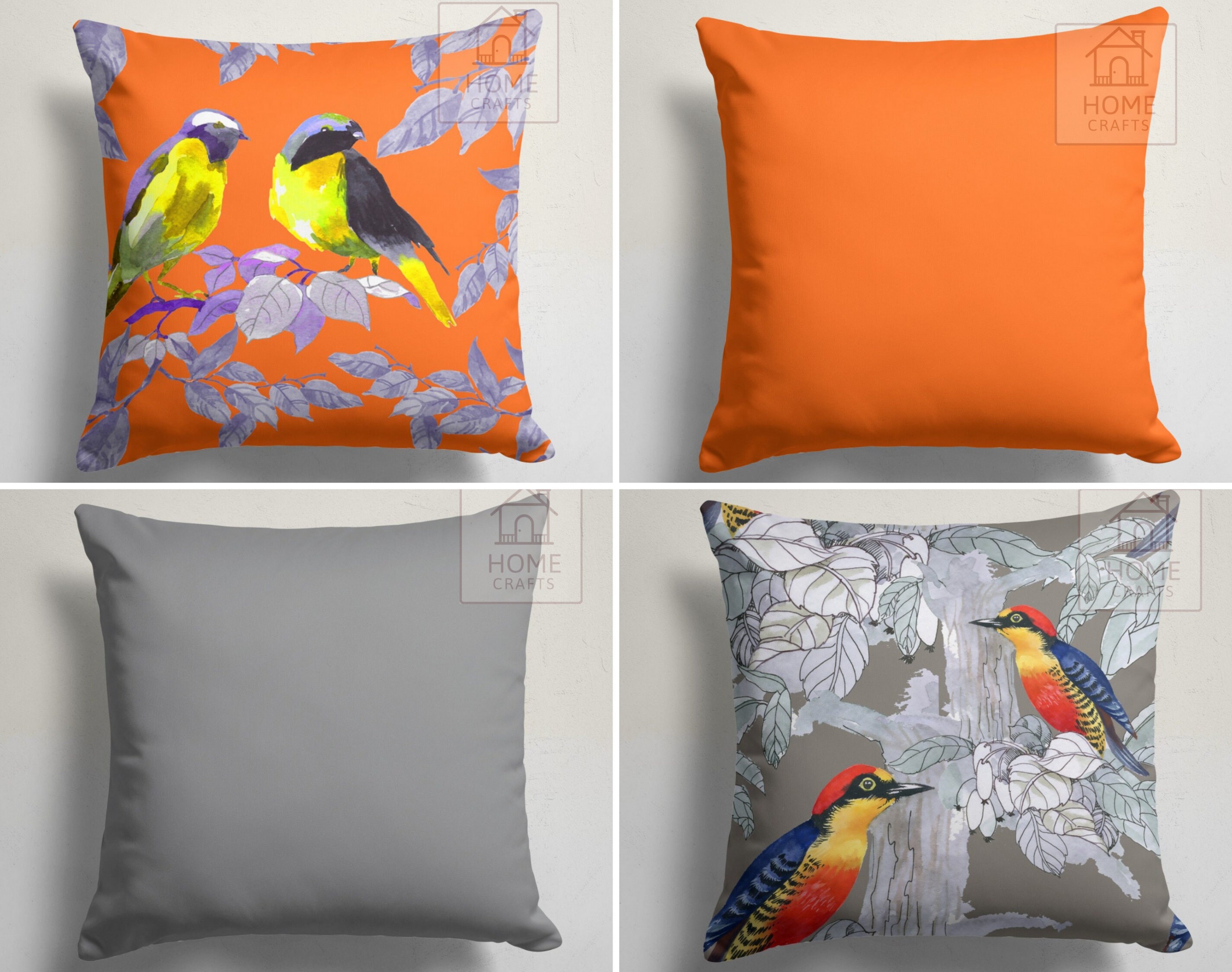 Bird throw pillows discount