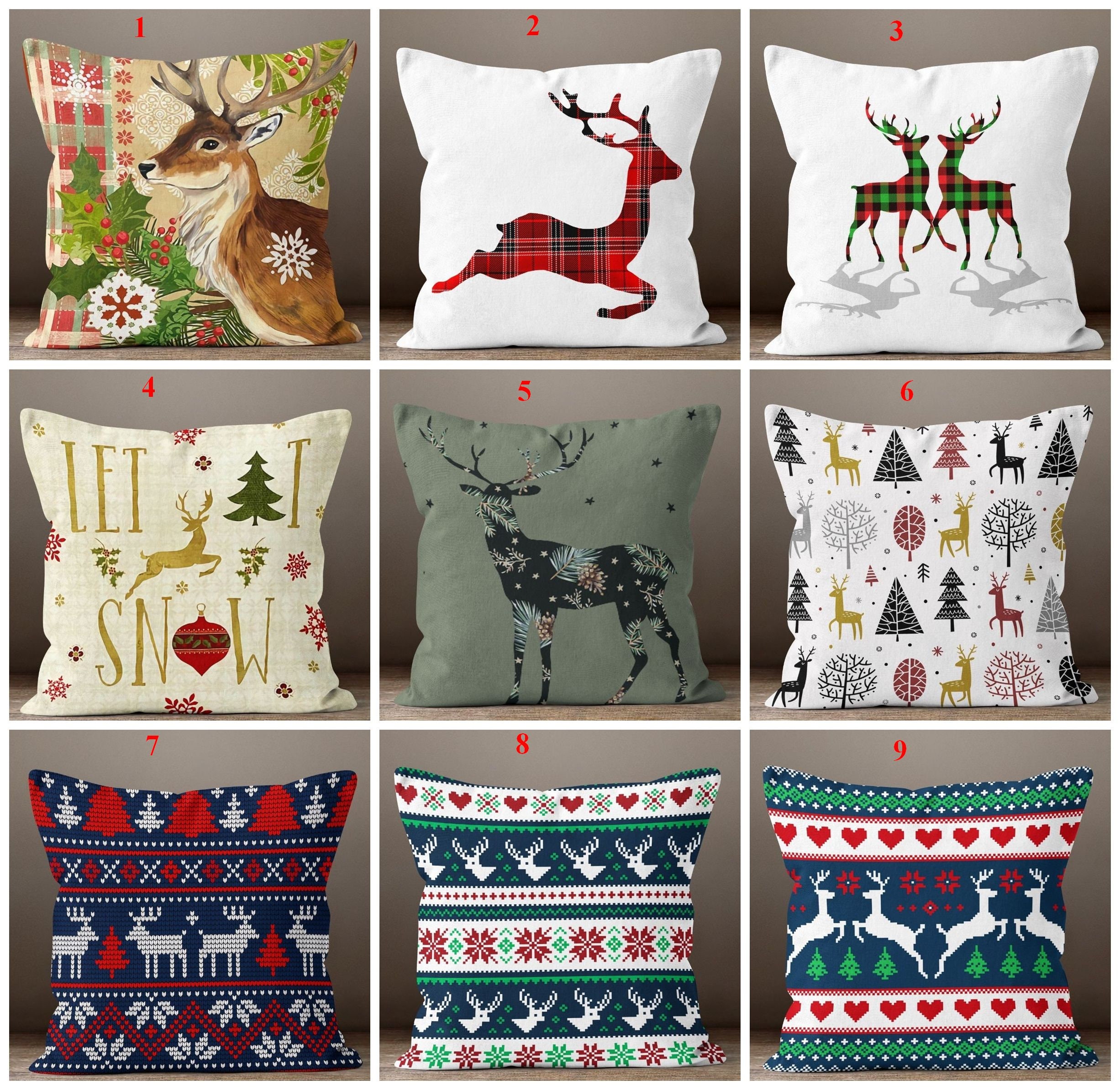 reindeer pillow case