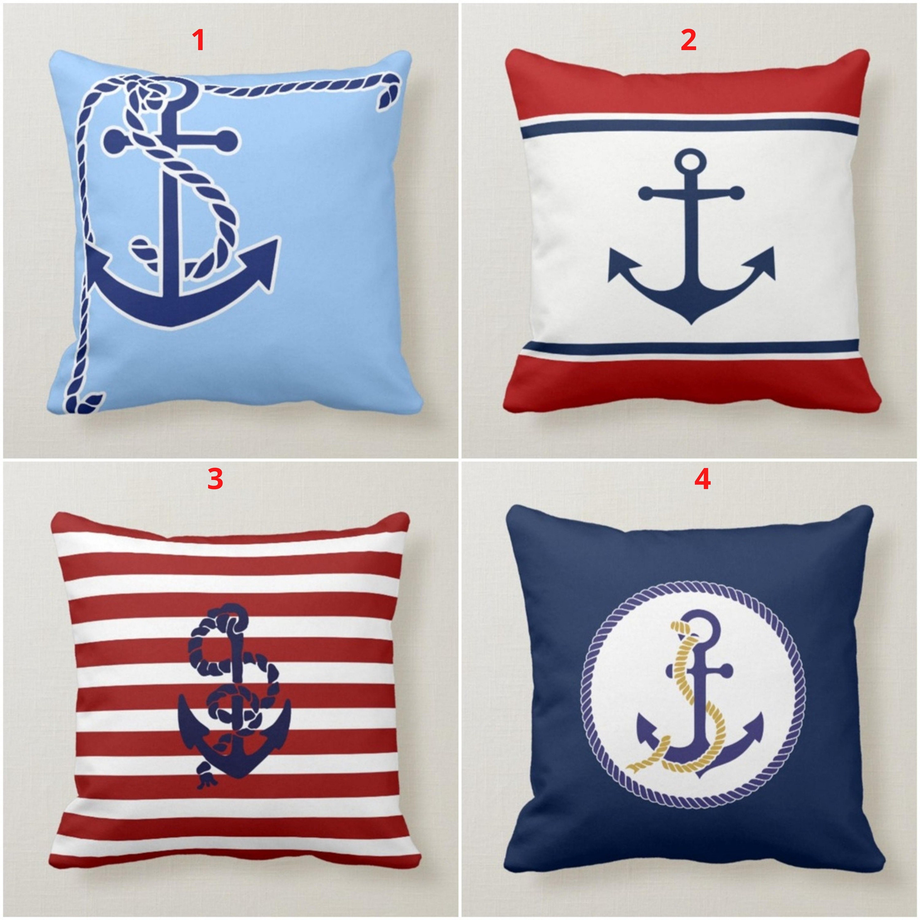 Decorative Anchor Throw Pillow Cushion Cover Case 18x18 in US SELLER!!! 
