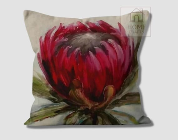 Red Burgundy Flower Cushion Cover Floral Throw Pillow Floral Cushion Case Decorative Pillow Stunning Outdoor Pillow Floral Pillow Top Etsy Canada
