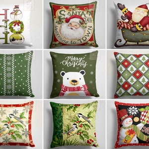 Winter Trend Pillow Cover, Snowman Pillow Case, Snowflake Decorative Cushion Case, Christmas Pillow Sham, Xmas Decor 16x16 18x18 20x20 24x24
