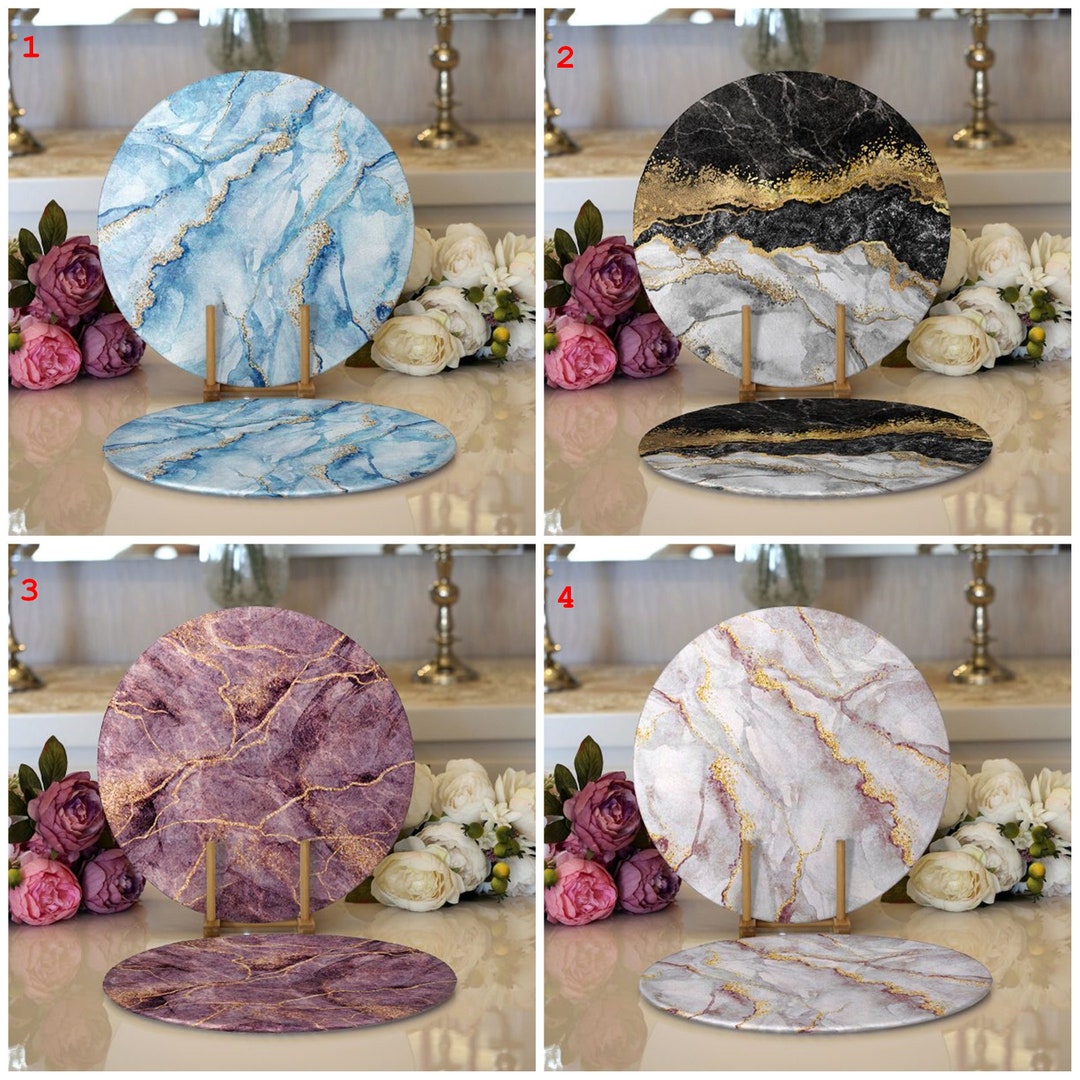 Marble Placemat Marble Table Centerpiece Marble Underplate Etsy