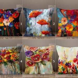 Splendide federe floreali colorate, copricuscini magici, cuscini estivi, cuscini decorativi con diverse opzioni di dimensioni, moda per la casa